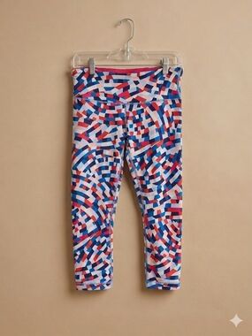 lululemon athletica Red Blue Pink Geometric Leggings
